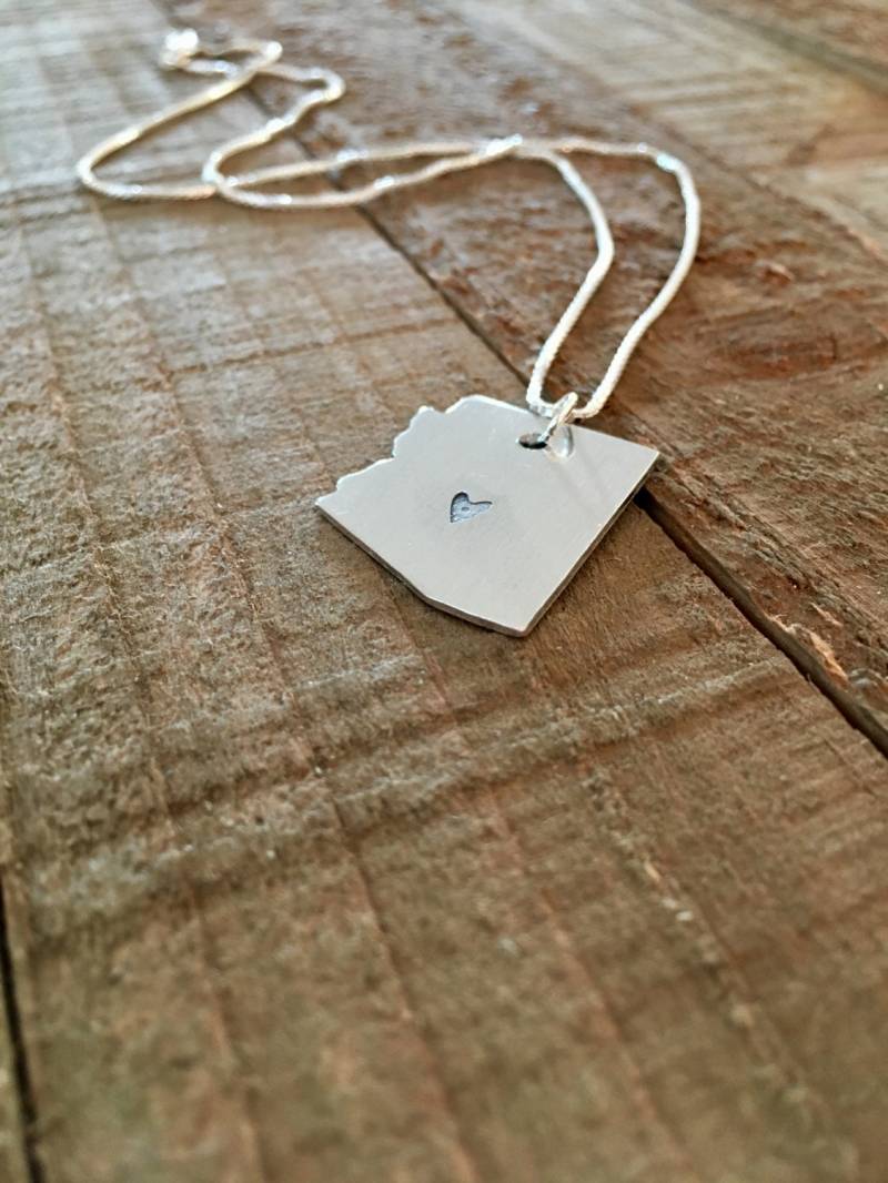 Arizona Halskette - Southwestern Halskette-Arizona Schmuck-Handgestempelte Halskette-Weihnachtsgeschenk-Geschenk von MacyAnneDesigns