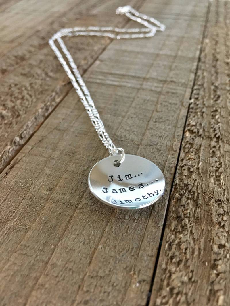 Die Office-Jim, James, Jimothy Halskette-Die Büro Halskette-Dwight-7/8 "Halskette-Geschenk Die Office-Jim, James, Jimothy Halskette-Die Büro Halskette-Dwight-7/8 "Halskette-Geschenk von MacyAnneDesigns