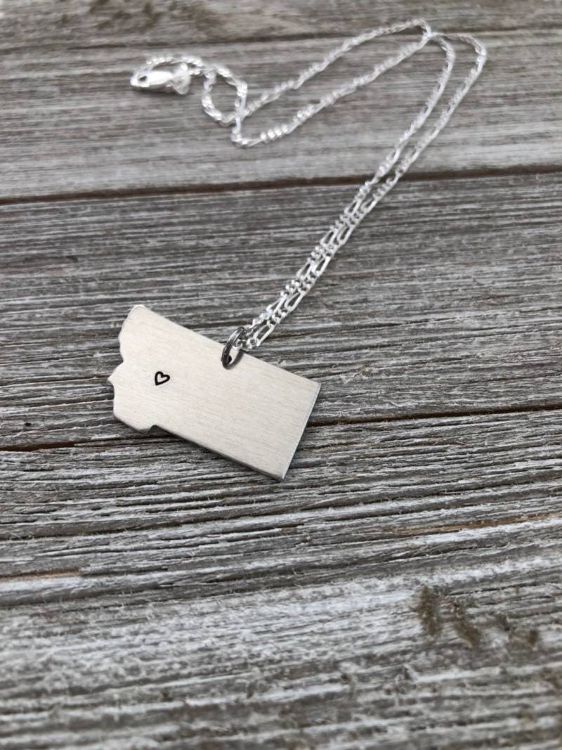 Montana Zustand Halskette-Montana Halskette-Geschenk Montana Zustand Halskette-Montana Halskette-Geschenk von MacyAnneDesigns