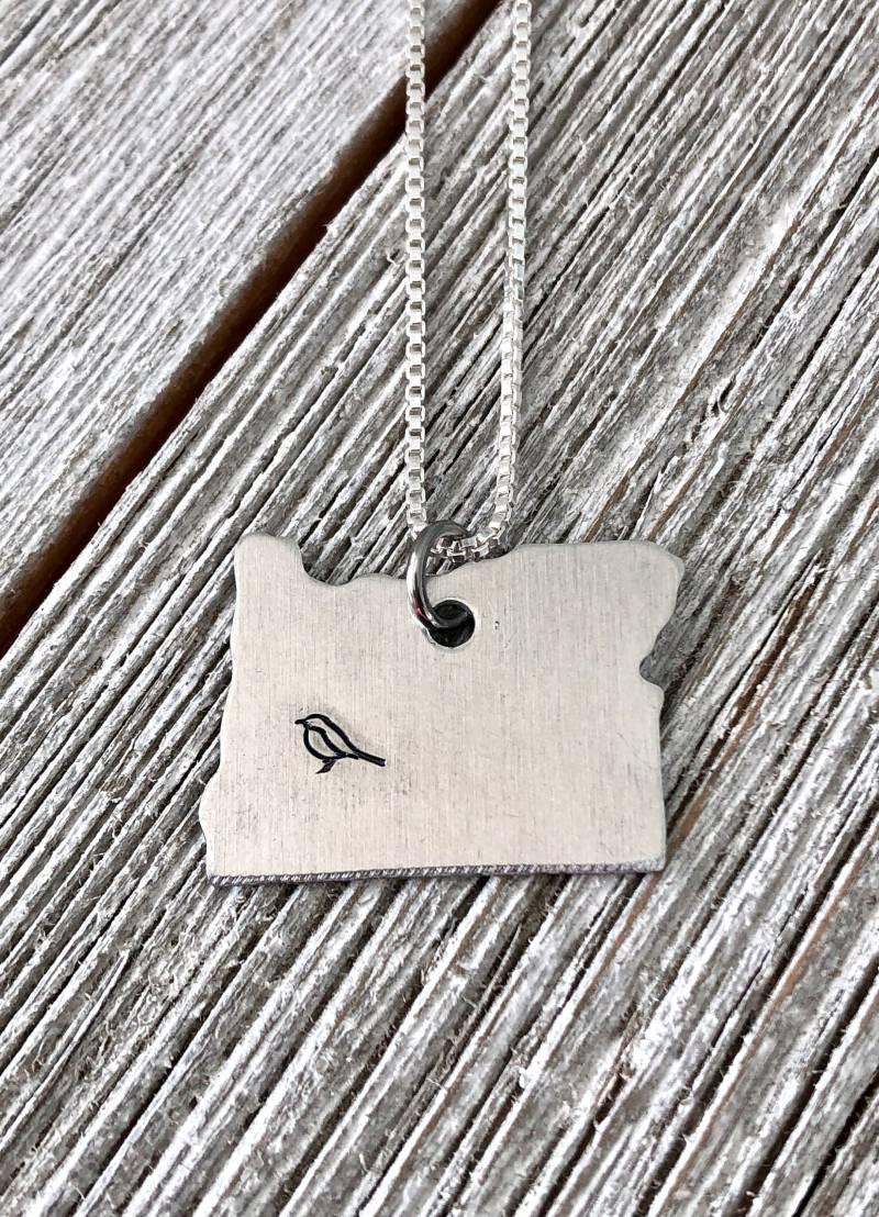 Oregon Vogel Halskette-Oregon Halskette-Geschenk Oregon Vogel Halskette-Oregon Halskette-Geschenk von MacyAnneDesigns
