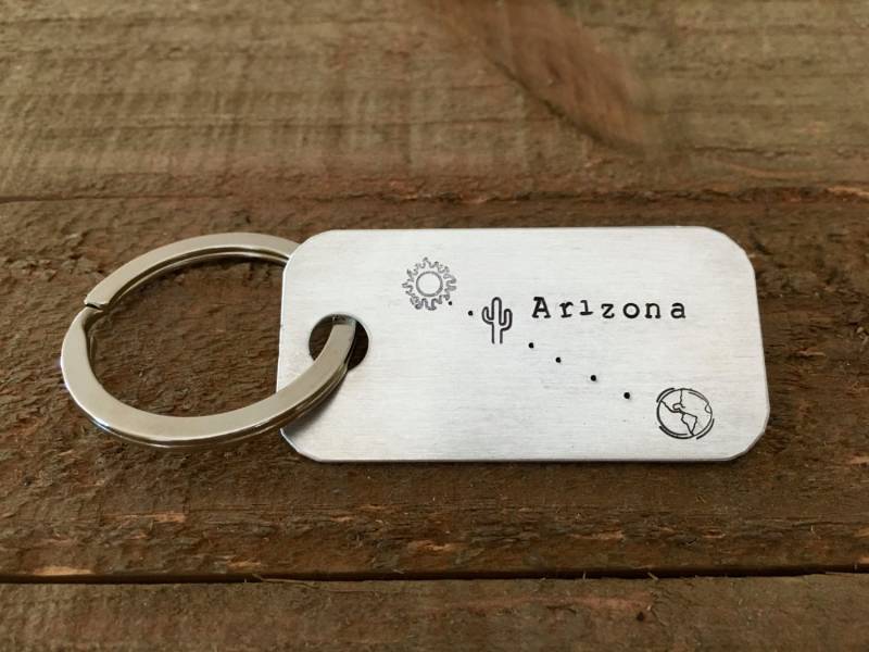 Schlüsselanhänger-Benutzerdefinierte Schlüsselanhänger-Handgestempelte Schlüsselanhänger-Lustige Arizona-Geschenk-Lustige Schlüsselanhänger-Benutzerdefinierte Schlüsselanhänger-Handgestempelte Schlüsselanhänger-Lustige Arizona-Geschenk-Lustige von MacyAnneDesigns