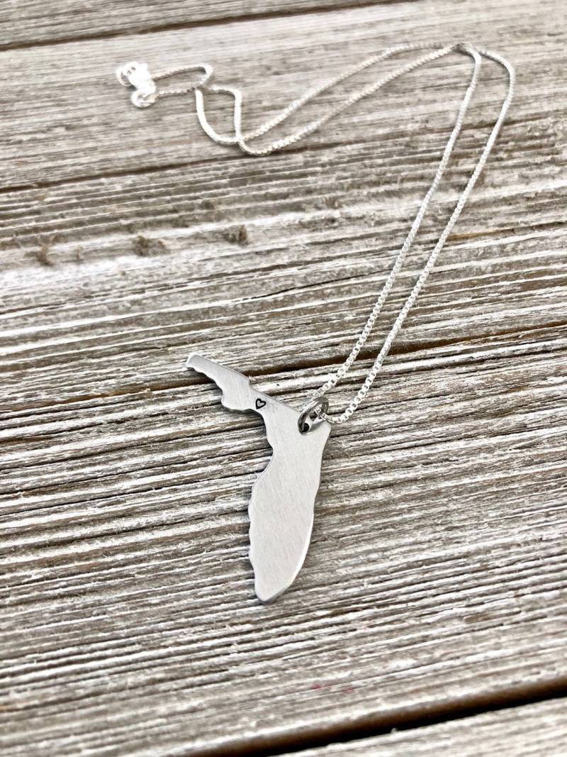 Tallahassee Florida Schmuck-Tallahassee Schmuck-Handgestempelt Halskette-Weihnachtsgeschenk von MacyAnneDesigns