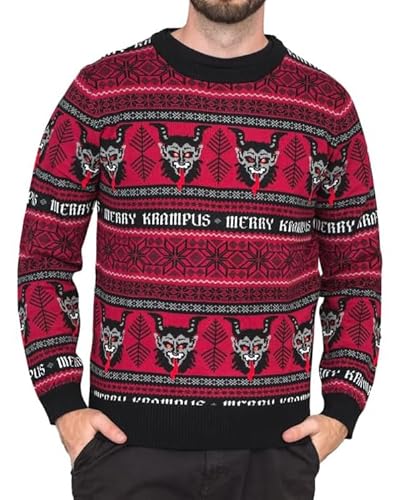 Mad Engine Merry Krampus Adult Ugly Christmas Sweater Jumper von Mad Engine
