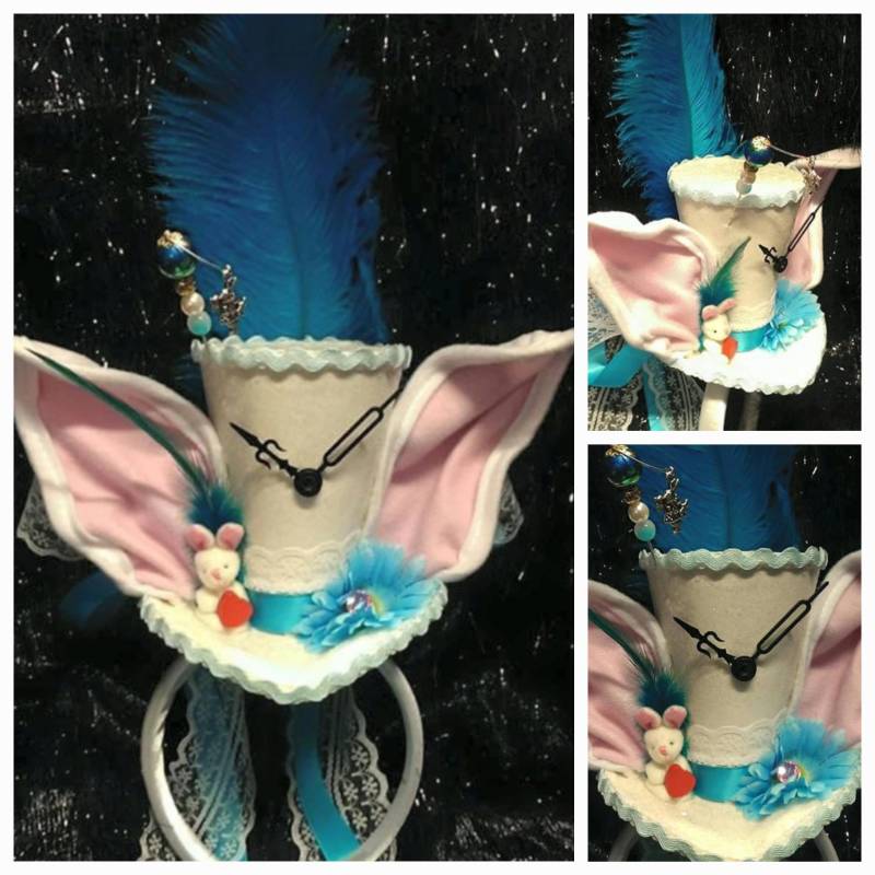 Alice Im Wunderland Hinter Spiegeln Glas Mini Zylinder Hut Mad Hatter Teeparty Steampunk Hochzeit Ascot Häschen Uhren Ostern von Mad4Hats