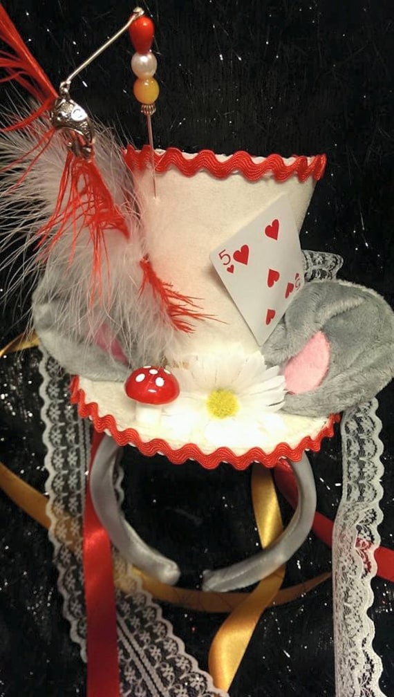 Die Haselmaus Alice Im Wunderland Maßgeschneiderte Mini Zylinder Hutmacher Teeparty Hochzeit Ascot Cosplay von Mad4Hats