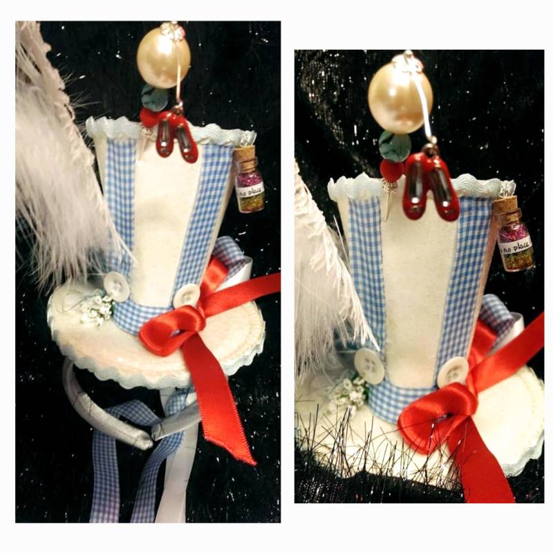 Dorothy Zauberer Von Oz Mini Zylinder Hut/Rubinrote Hausschuhe Irgendwo Über Dem Regenbogen Gelbe Brick Road Hochzeit Ascot Cosplay von Mad4Hats