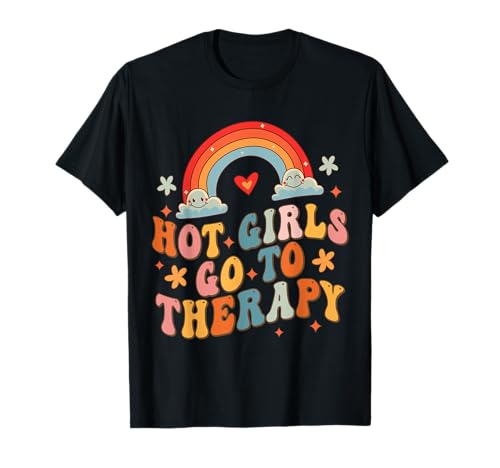 Heiße Mädchen gehen zur Therapie Boho Depression Angst Selbstpflege T-Shirt Heiße Mädchen gehen zur Therapie Boho Depression Angst Selbstpflege T-Shirt von MadApes: Cool Funny Retro Boho Depression Anxiety