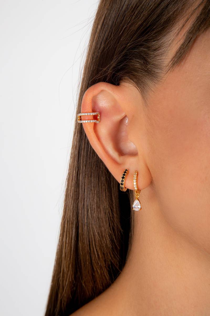 Cz-Creolen - Offene Minimalistisch Handgefertigter Schmuck Personalisierte Geschenke Geschenk Für Sie von MadJewelryCo