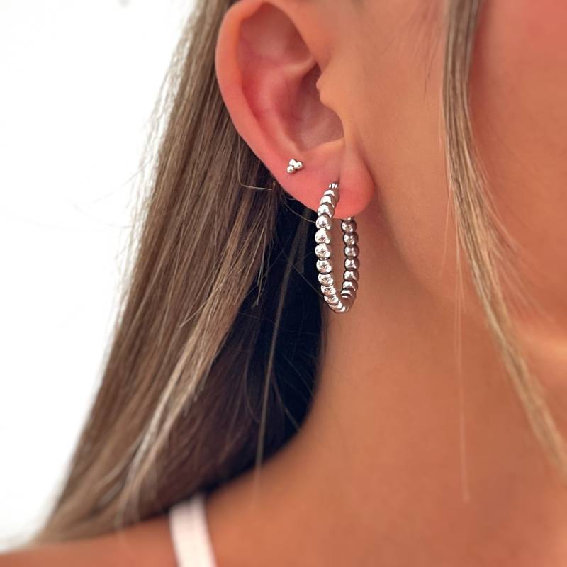 Kleine Kugel Huggie Hoop Ohrringe - Zierliche Minimalistisch Handgefertigter Schmuck Personalisierte Geschenke Geschenk Für Sie von MadJewelryCo