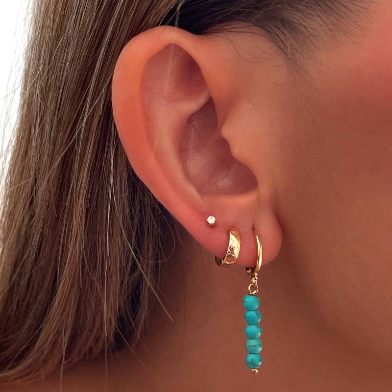 Lange Grüne Jadeohrringe Aus Sterlingsilber - Schmuck Türkissteinen Minimalistisch Personalisierte Geschenke Geschenk Für Sie von MadJewelryCo