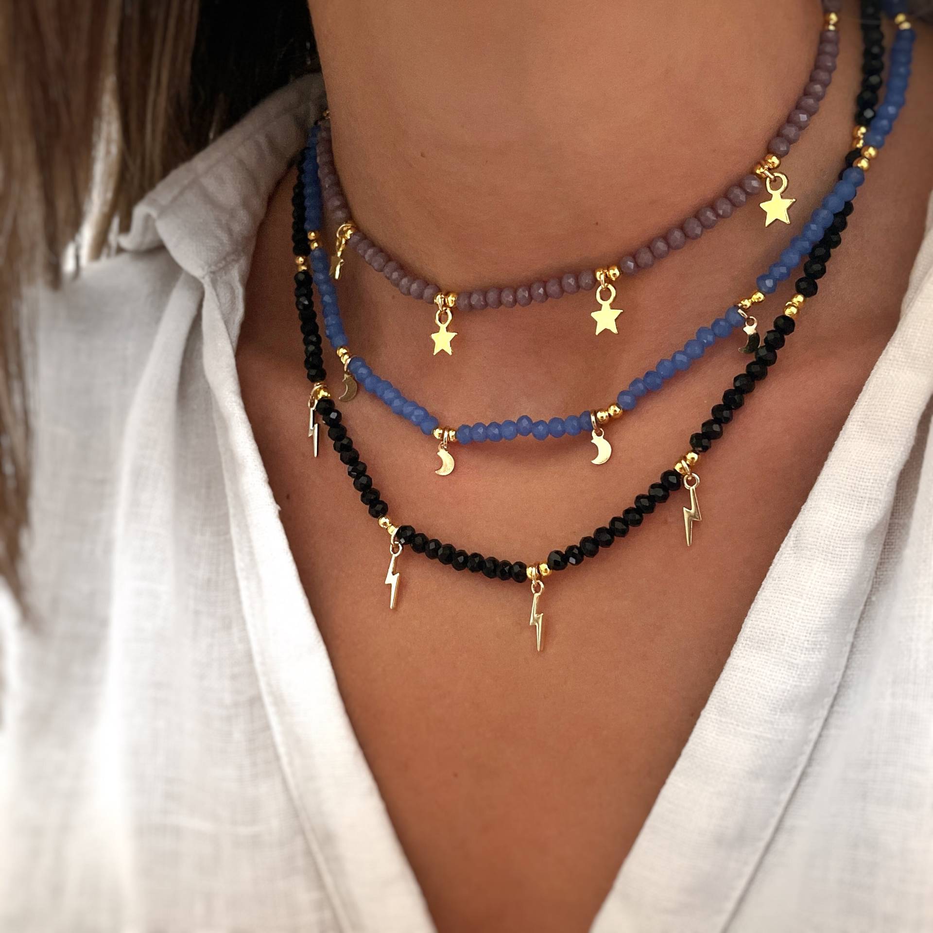 Mehrfarbige Perlenkette - Zarte Halskette Bunte Handgefertigter Schmuck Minimalistisch Geschenk Für Sie Geschenke Mehrfarbige Perlenkette - Zarte Halskette Bunte Handgefertigter Schmuck Minimalistisch Geschenk Für Sie Geschenke von MadJewelryCo