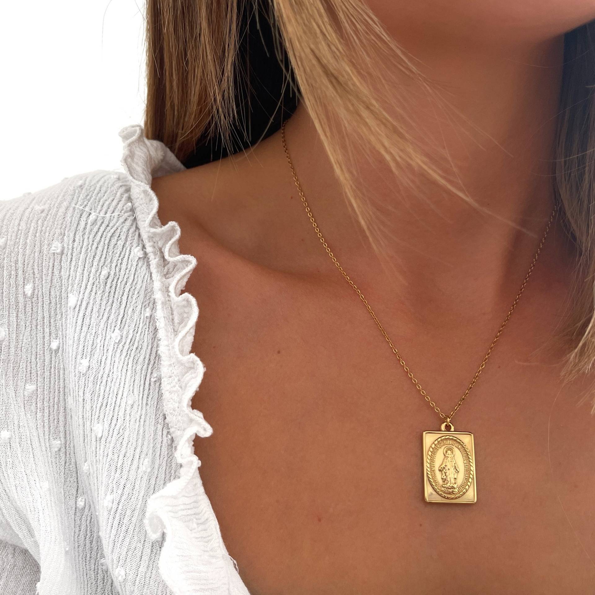 Schutzkette - Zarte Halskette Minimalistisch Handgefertigter Schmuck Personalisierte Geschenke Geschenk Für Sie Schutzkette - Zarte Halskette Minimalistisch Handgefertigter Schmuck Personalisierte Geschenke Geschenk Für Sie von MadJewelryCo