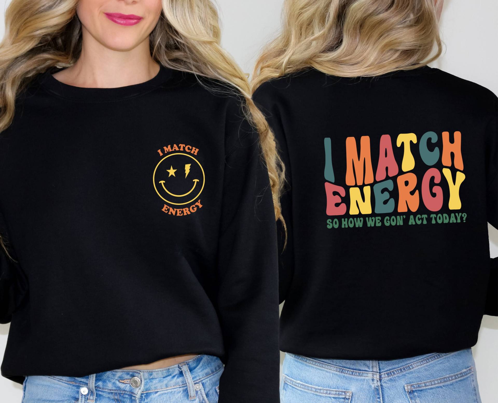 Inspirierendes Sweatshirt, I Match Energie, Motivationspullover, Lustiges Zitat Pullover, Mentaler Gesundheit Positive Vibes Top, Energie Pullover Inspirierendes Sweatshirt, I Match Energie, Motivationspullover, Lustiges Zitat Pullover, Mentaler Gesundheit Positive Vibes Top, Energie Pullover von MadamCordelia