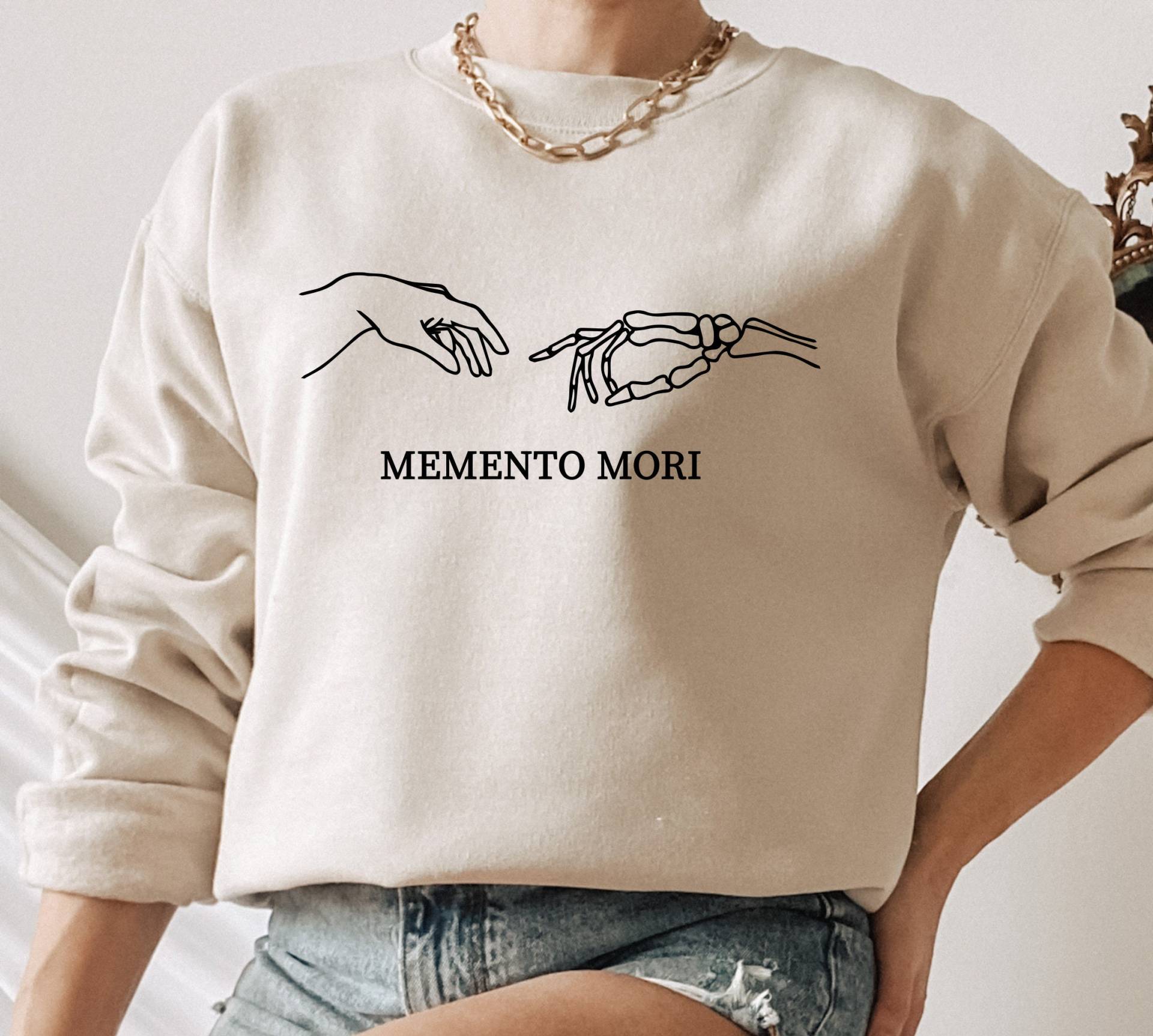 Memento Mori Sweatshirt, Dunkles Academia Helles Erinnerung Daran, Dass Du Top Sterben Musst, Witch Sweatshirt Memento Mori Sweatshirt, Dunkles Academia Helles Erinnerung Daran, Dass Du Top Sterben Musst, Witch Sweatshirt von MadamCordelia