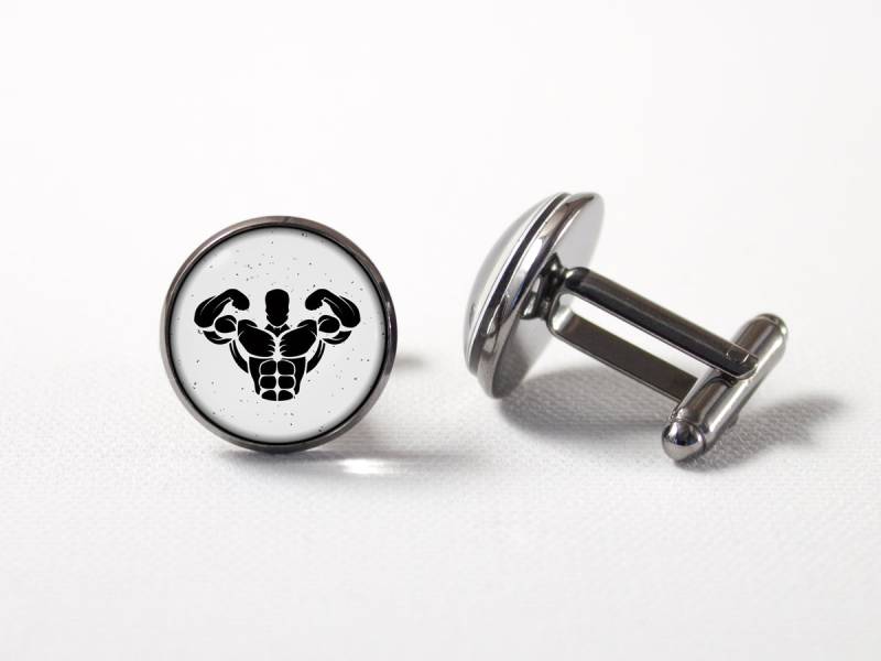 Bodybuilding Geschenke Manschettenknöpfe Fitness Schmuck Persönlicher Trainer Geschenk Für Fitness-studio Liebhaber Crossfit Männer von MadamIris