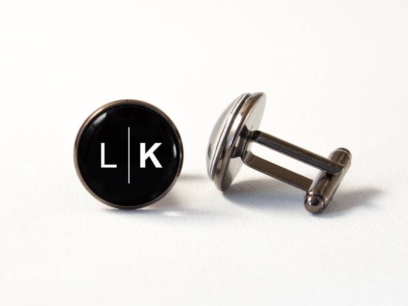 Brief-Manschettenknöpfe Personalisieren Angepasst Manschettenknöpfe Initialen Hochzeit Schmuck Custom Erste Männer Hochzeitsschmuck Bräutigam von MadamIris