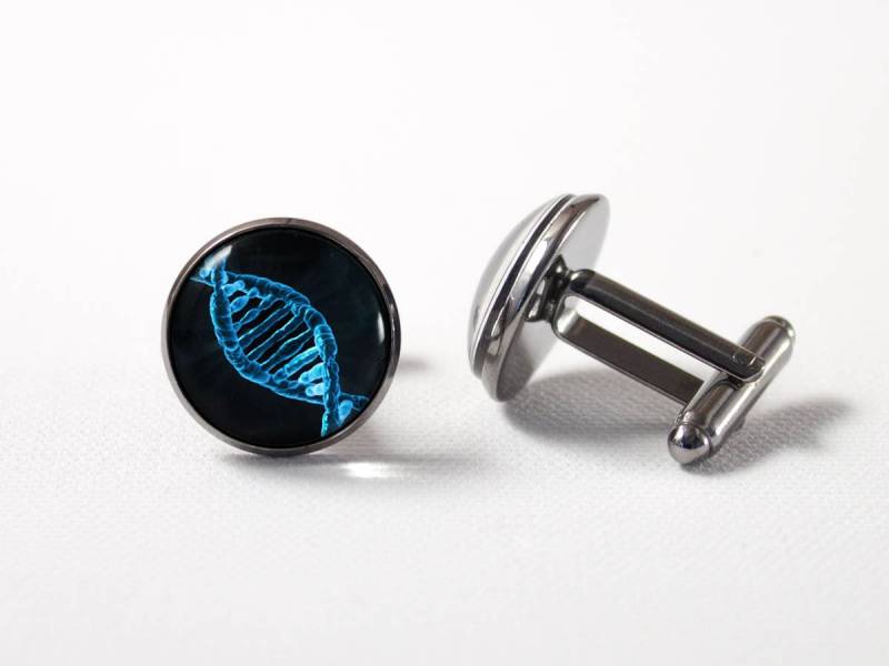 Dna Manschettenknöpfe Wissenschaft Geschenk Chemie Doktor Double Helix Biologie Schmuck Molecule von MadamIris