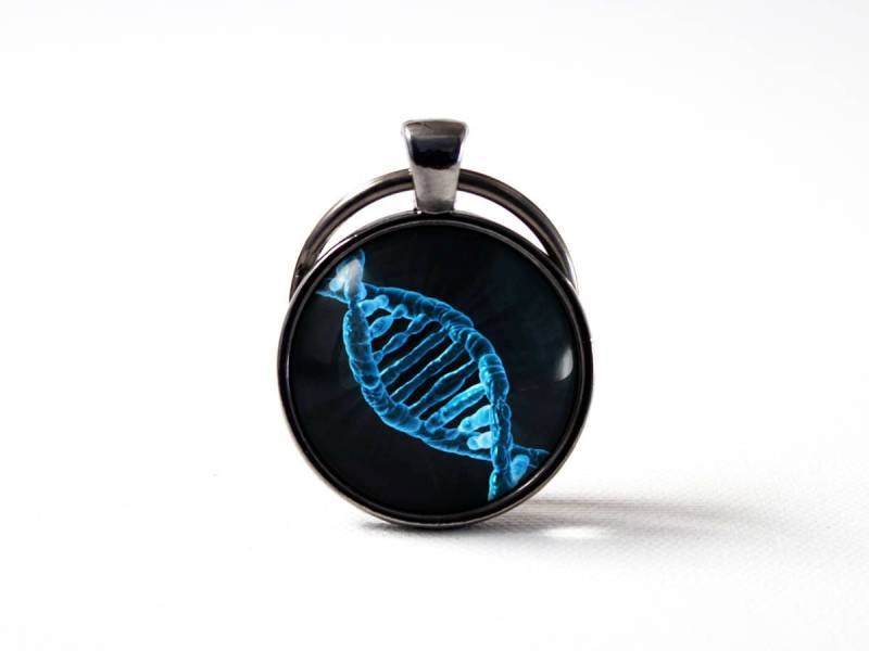 Dna Schlüssel Kette Wissenschaft Genetik Schlüsselanhänger Schmuck Chemie Doppelhelix Anhänger Geekery Geschenk Biochemie von MadamIris