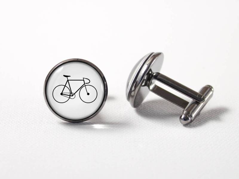 Fahrrad Manschettenknöpfe Fahrradschmuck Herren Accessoires Radfahrer Geschenk Für Manschettenknöpfe Rennrad Sport von MadamIris