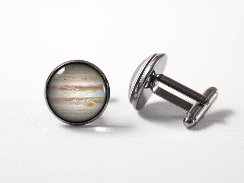 Jupiter-Manschettenknöpfe Universum Geburtstag Geschenk Raum Manschettenknöpfe Männer Zubehör Jupiter Schmuck Planet Planeten von MadamIris