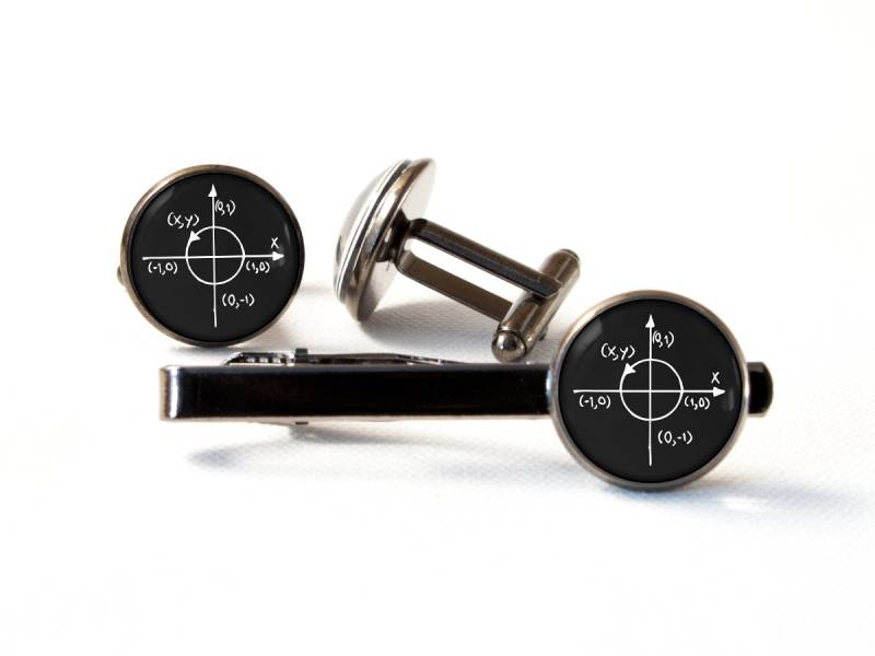 Mathe Schmuck Formel Krawattenklammer Krawattenleiste Manschettenknöpfe Physik Mathematik Lehrer Geschenk Nerd Geek Krawatte Clip von MadamIris