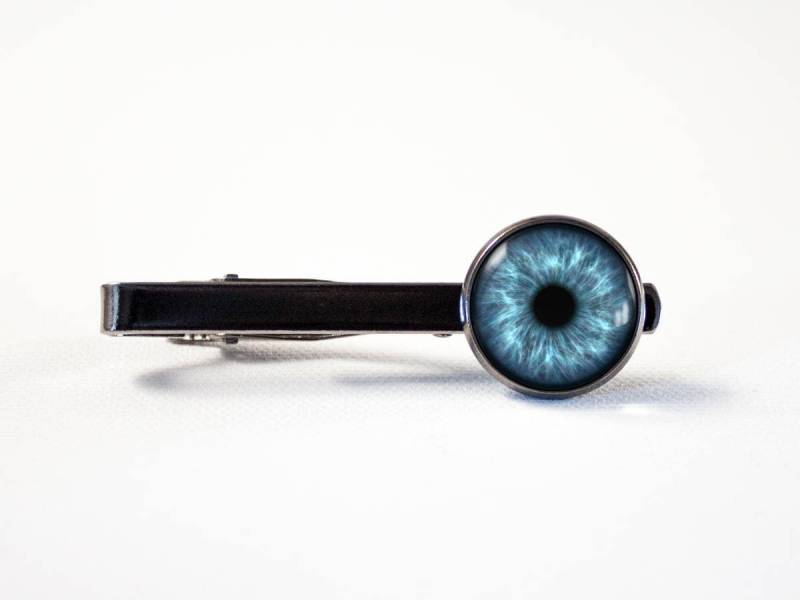 Menschliche Auge Krawattenklammer Blaues Bräutigam Geschenk Schmuck Augapfel Hochzeitsschmuck Krawattennadel Ehemann von MadamIris