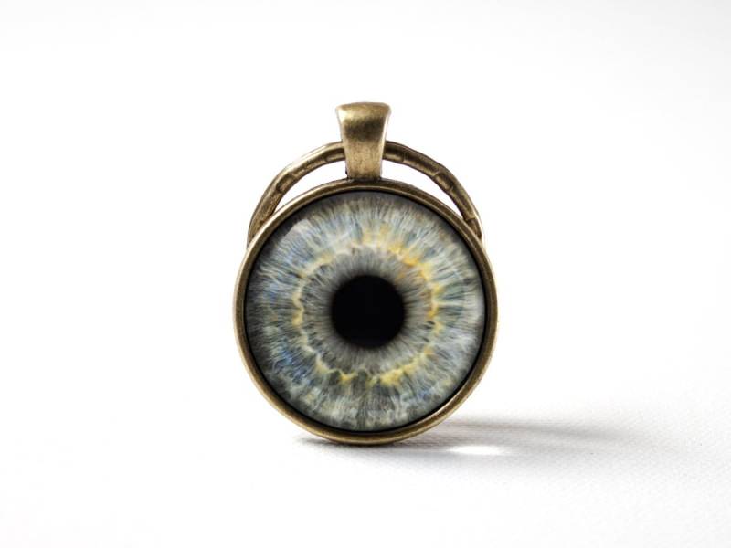 Menschliches Auge Augen Schmuck Schlüsselanhänger Graue Augäpfel Statement Für Frauen Keyring Geschenke Für Mama Augenschmuck Schlüsselhalter von MadamIris