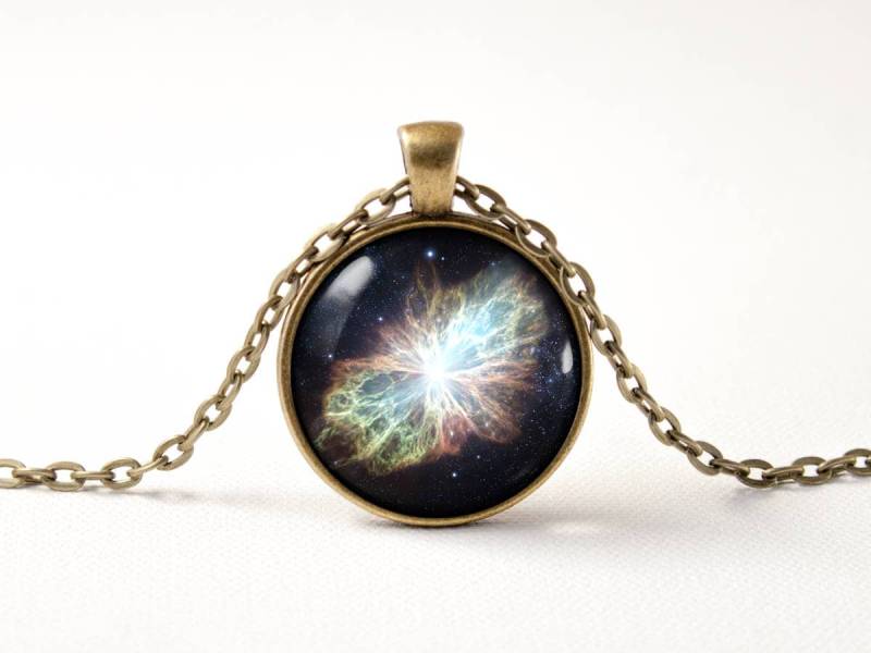 Nebula Schmuck Nasa Galaxy Halskette Space Universum Anhänger Kosmos Geschenk Männer Frauen Astronomie Weltraum von MadamIris