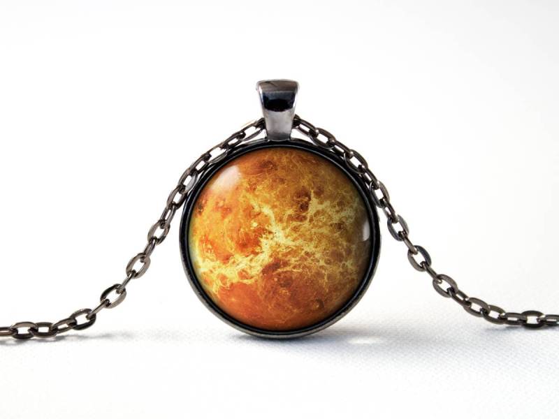 Planet Venus Halskette Frauen Schmuck Weltraum Anhänger Sonnensystem Geschenke Für Männer von MadamIris