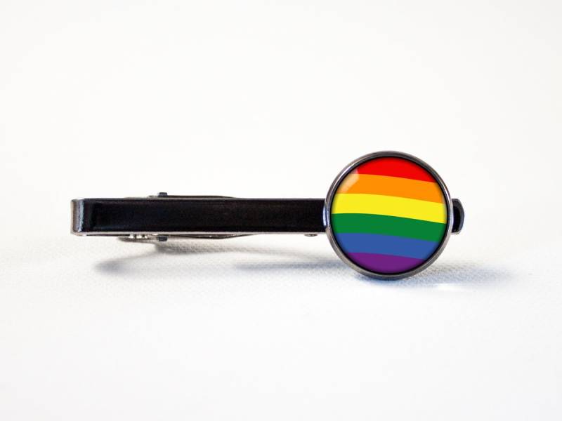 Regenbogen-Krawattennadel Krawatte Bar Stolz Lgbt Regenbogen Schmuck Geschenk Für Ihn Ihre Homosexuell Bunte Clip Liebe von MadamIris