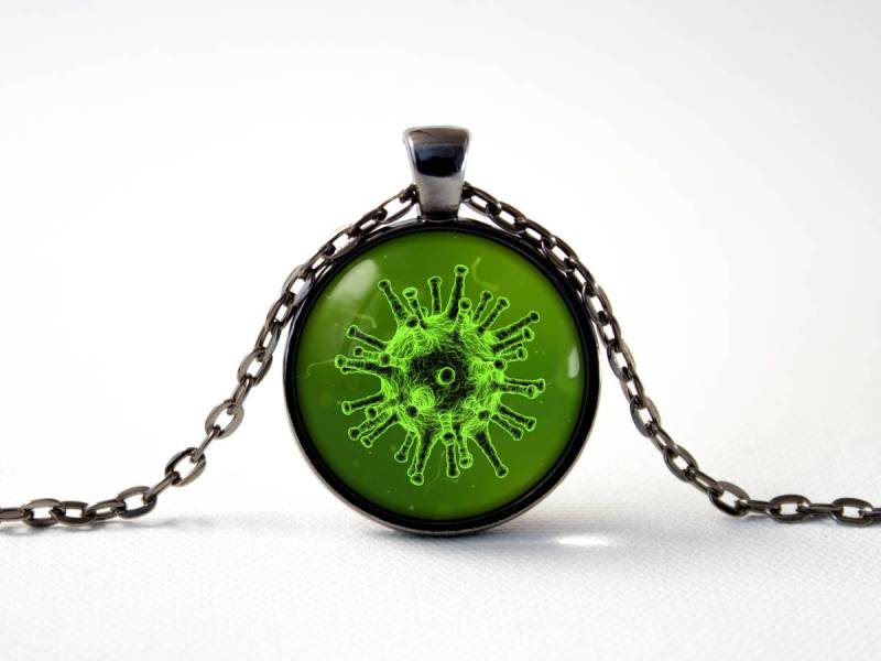 Virus Halskette Wissenschaft Schmuck Biologie Anhänger Molekulare Chemie Chemiker Geschenk von MadamIris
