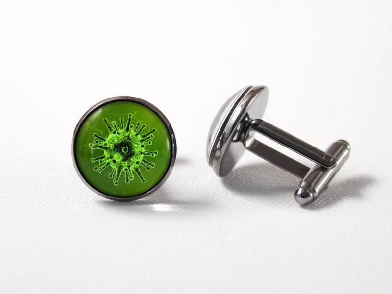 Wissenschaft Manschettenknöpfe Virus Doctor Geschenk Mann Biologie Medizin Mikrobiologie Schmuck Männer Für Ihn von MadamIris