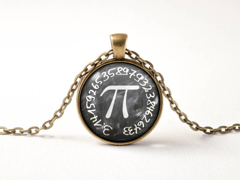 Zahl Pi Halskette Mathe Schmuck Anhänger Geek Mathematik Symbol Lehrer von MadamIris