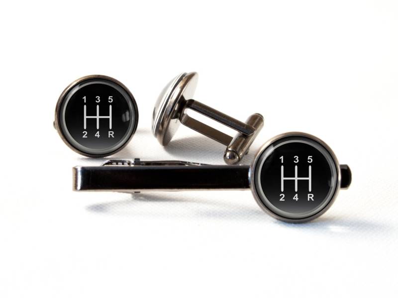 Zahnrad Stick Auto Zugstange Manuellen Getriebe Geschenk Fünf Geschwindigkeit Manschettenknöpfe Krawattennadel Mechaniker Schmuck Für Freund Ihn von MadamIris