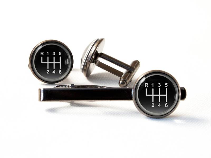 Zahnrad Verschieben Schmuck Auto Geschenke Krawatte Bar Manschettenknöpfe Krawattennadel Mechaniker Geschenk Für Freund Schalthebel Ihn Treiber von MadamIris