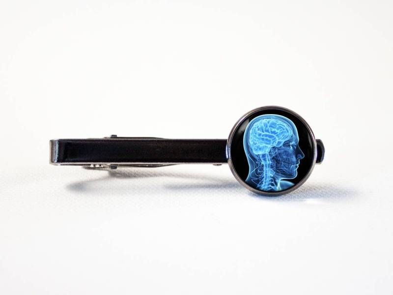 x-Ray Krawattenklammer Radiologie-x-Ray Schmuck Tech Tie Bar Männer Medizin Radiologe Geschenk Für Mann Gehirn von MadamIris