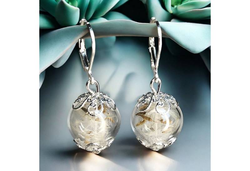 MadamLili Paar Ohrhänger Löwenzahn Pusteblumensamen Ohrringe - Elegante Ornament Ohrhänger von MadamLili
