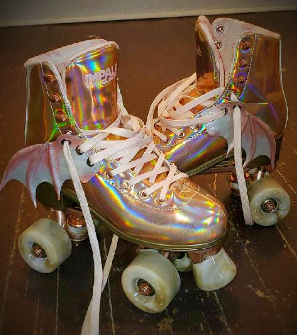 Schuhflügel, Fledermaus Drachenflügel, Cosplay, Custom, Wings, Roller Derby, Rollschuh Zubehör, Alternative Mode. Halloween Schuhflügel, Fledermaus Drachenflügel, Cosplay, Custom, Wings, Roller Derby, Rollschuh Zubehör, Alternative Mode. Halloween von MadameMagpieByBea