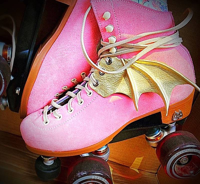 Schuhflügel, Flügel, Fledermaus Drachenflügel Schuhzubehör, Cosplay, Custom, Roller Derby Zubehör, Rollschuh Alternativer Stil von MadameMagpieByBea