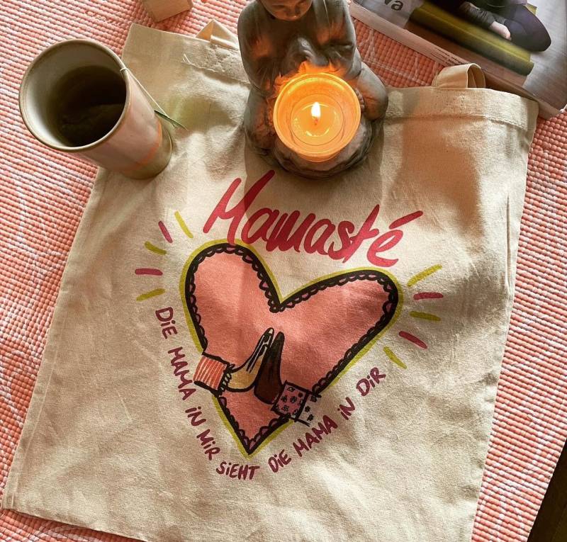 Jutebeutel Mamasté Jutebeutel Mamasté von MadameMouetteShop