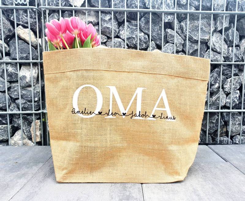 Personalisierter Jute-Shopper Personalisierter Jute-Shopper von MadamePlott