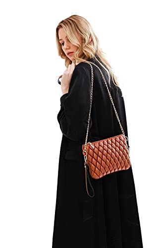 Madamra Women's TRFMDMRA100096 Shoulder Bag, Brown von Madamra