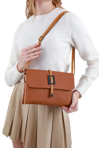 Madamra Damen Trfmdmra100302 Shoulder Bag, Brown, 22x17x7 Cm EU von Madamra