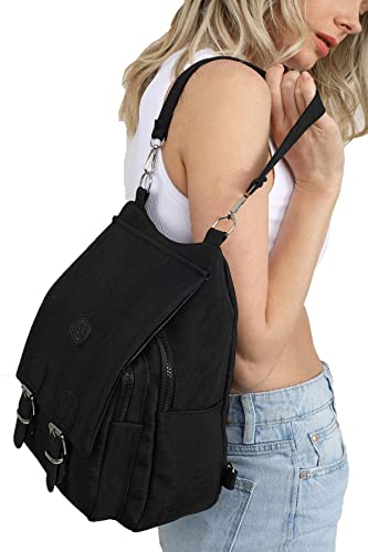 Madamra Damen Trfmdmra100389 Shoulder Bag, Schwarz, 28x25x13 Cm EU von Madamra