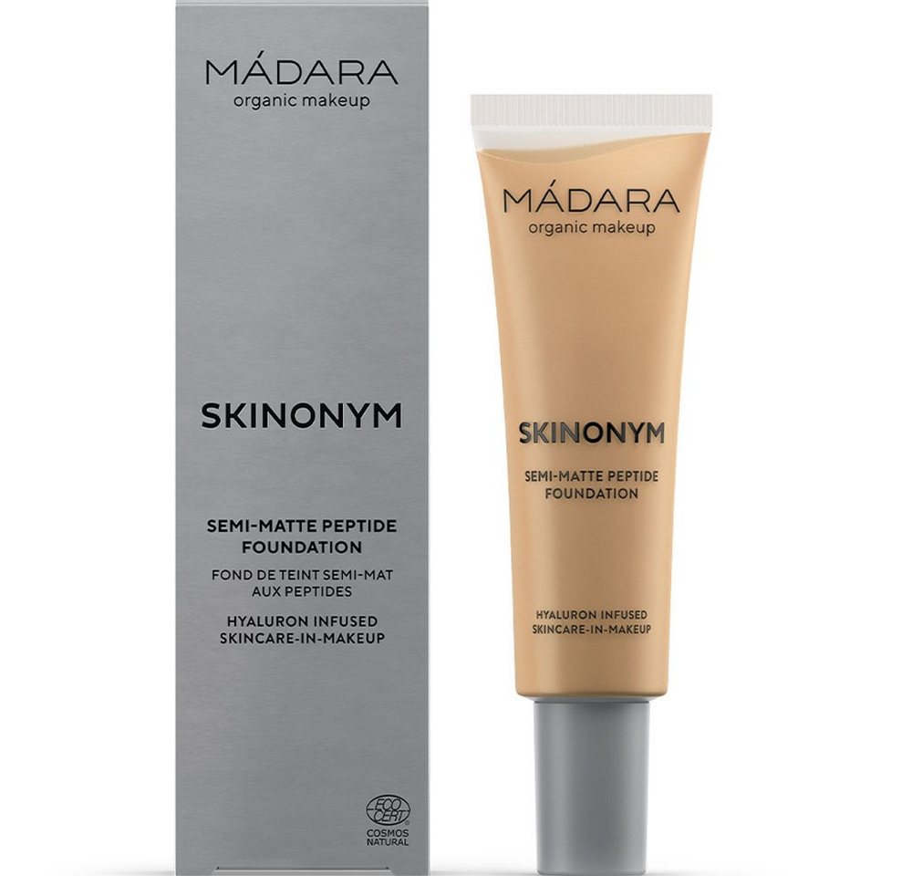 Madara Foundation SKINONYM Semi-Matte Peptide GOLDEN SAND, Gold, 30 ml von Madara