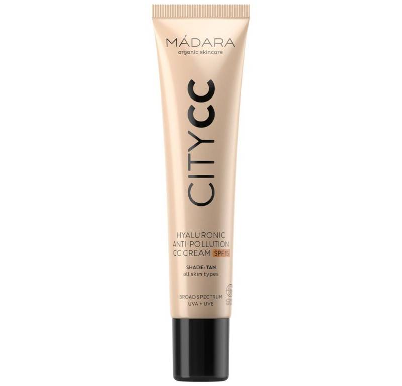 Madara Gesichtspflege CITY CC Hyaluronic Anti-pollution Creme mit LSF Tan, 40 ml von Madara