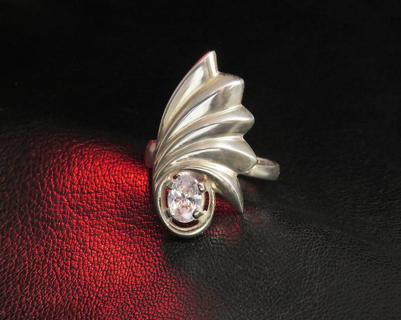 Maritimer Silberring Für Frauen Mit Zirkonia, Strandschmuck von MadaraJewelry