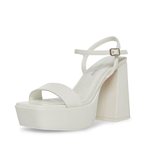 Madden Girl Charro Damen-Sandale mit Absatz, Weiß, Paris, 40.5 EU von Madden Girl