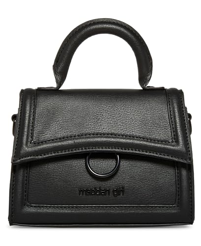 Madden Girl Damen Mgerin Satchel, Schwarz von Madden Girl