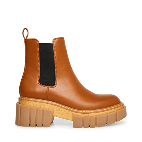 Madden Girl Damen Pheobee Chelsea-Stiefel, Cognac Paris, 39.5 EU von Madden Girl